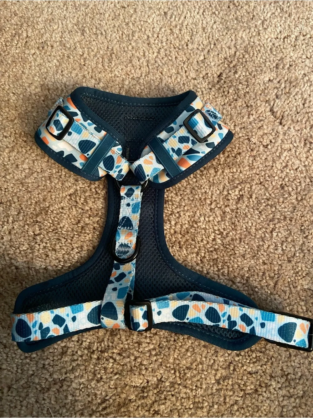 Blue Mesh Dog Harness - Medium
